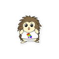LGBTQ Tyrannosaurus Rex Cartoon Porcupine - Bubble-free stickers
