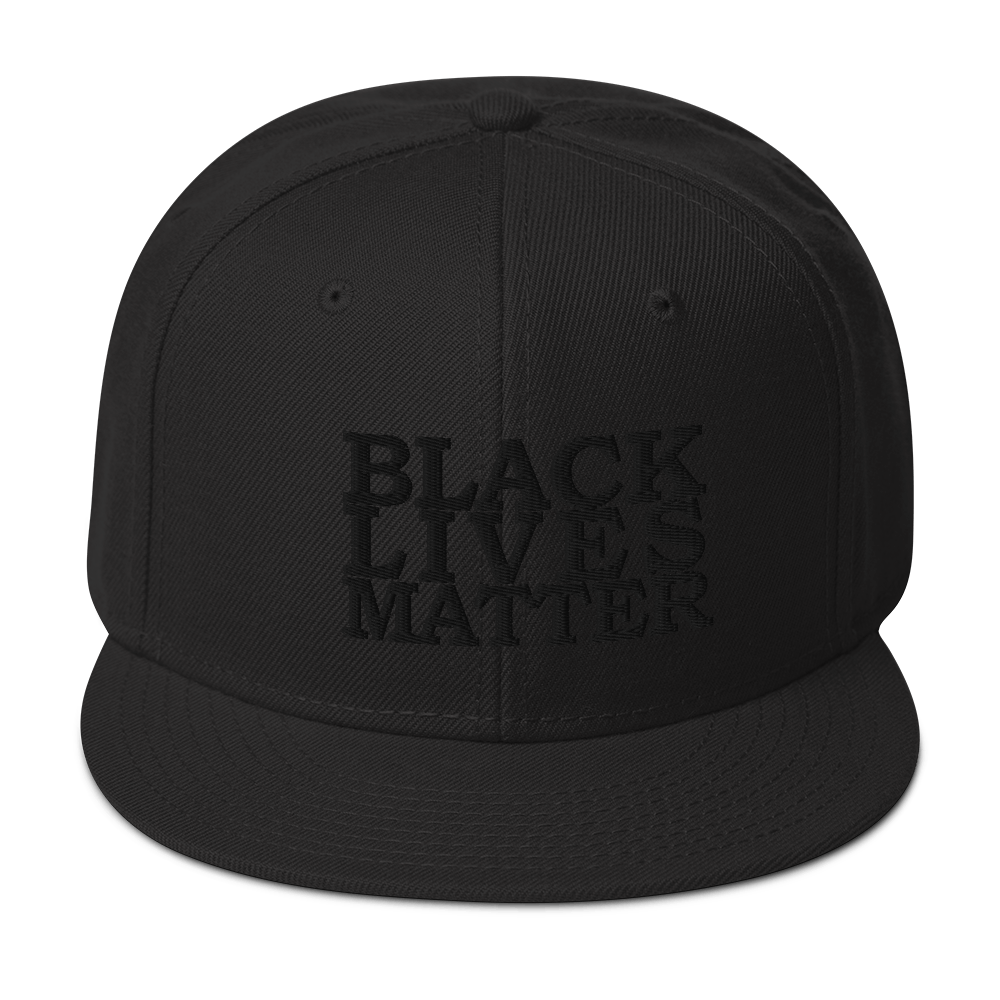 Black Lives Matter Low Contrast Snapback Hat