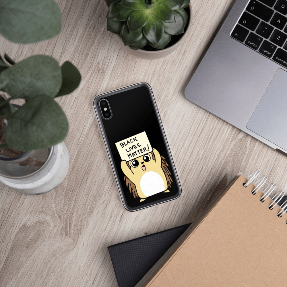 Black Lives Matter Porcupine Cartoon iPhone Case