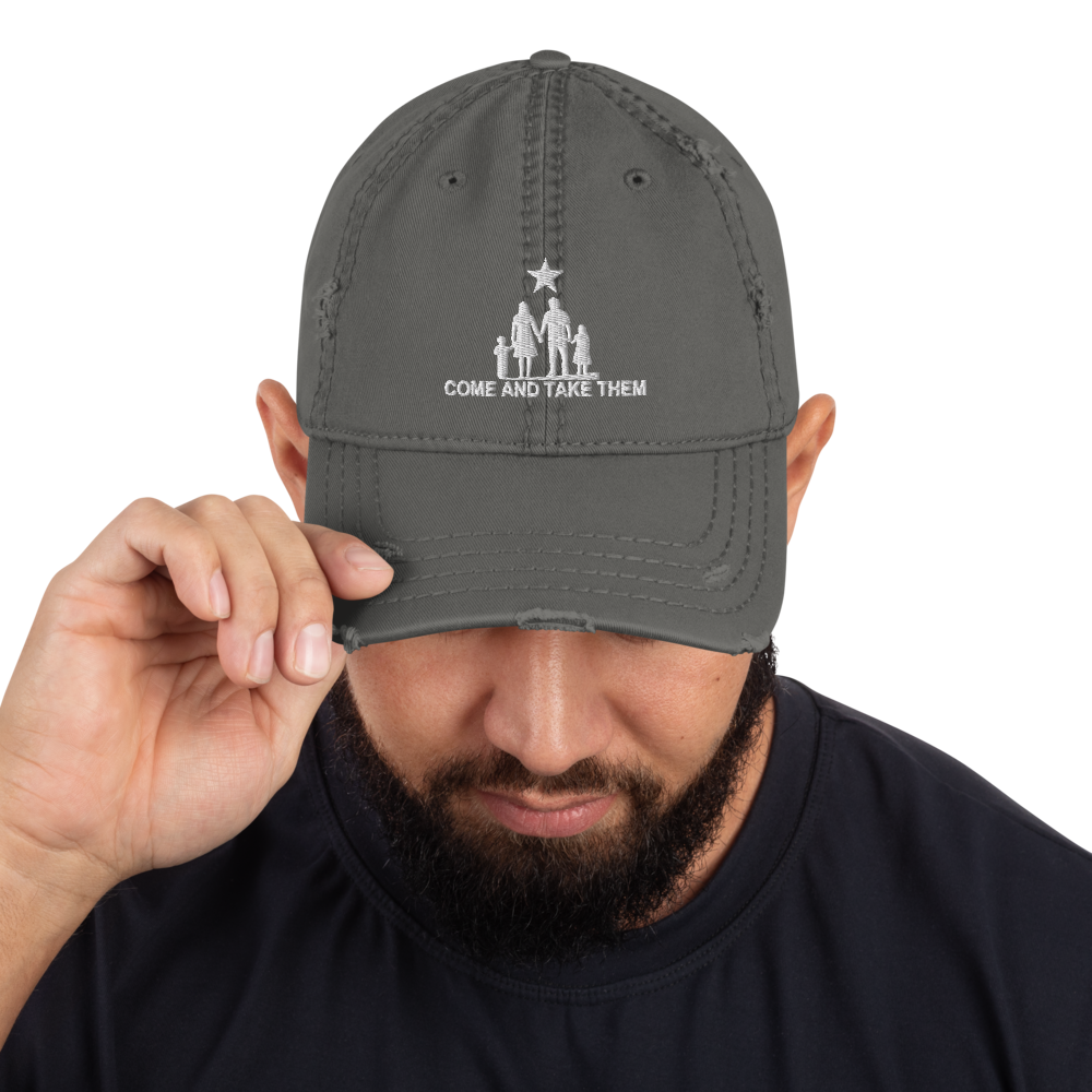 Come and Take Them Anti-War Distressed Dad Hat