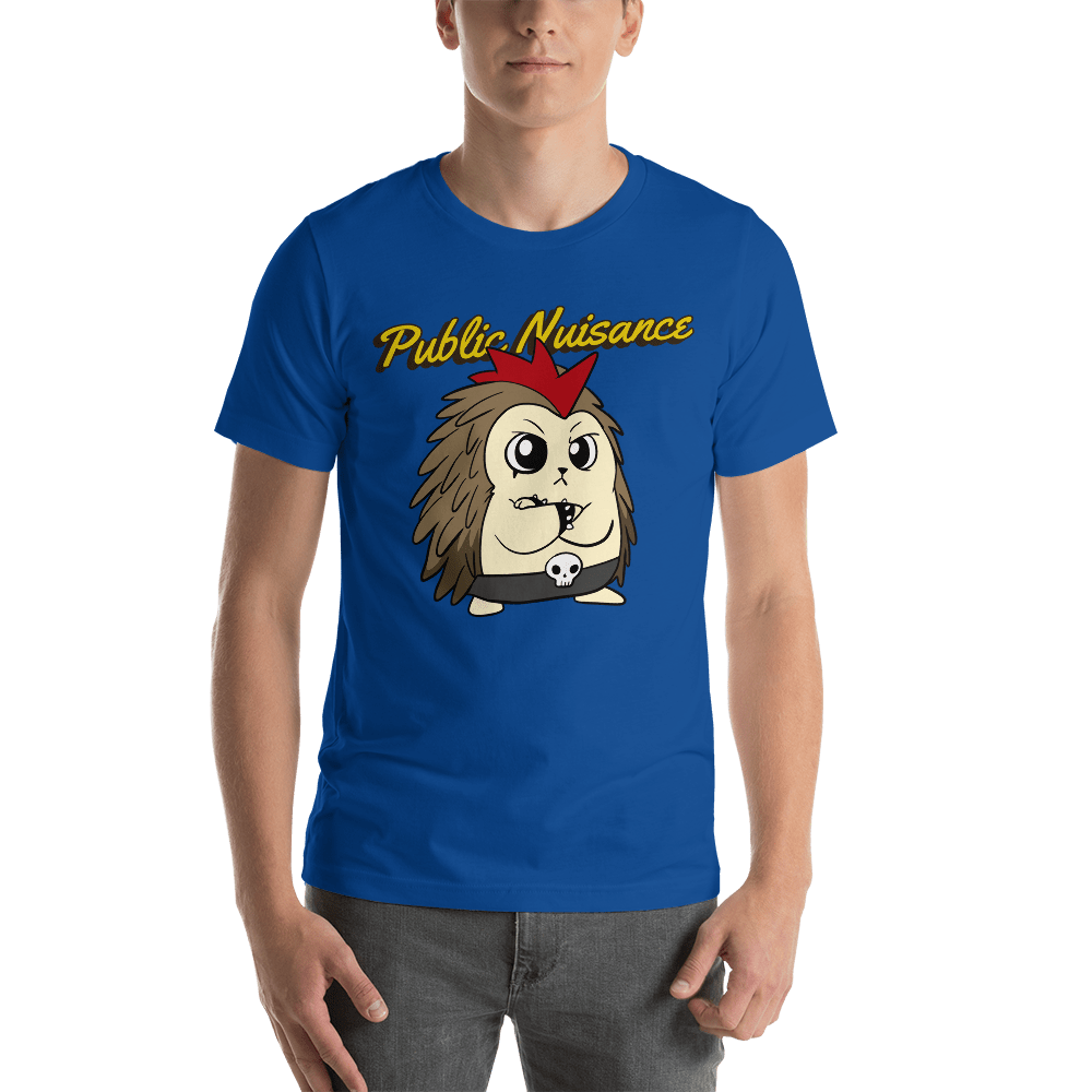 Public Nuisance Angry Libertarian Cartoon Porcupine T-Shirt