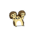 Raising Young Libertarians Porcupine Cartoon - Bubble-free stickers