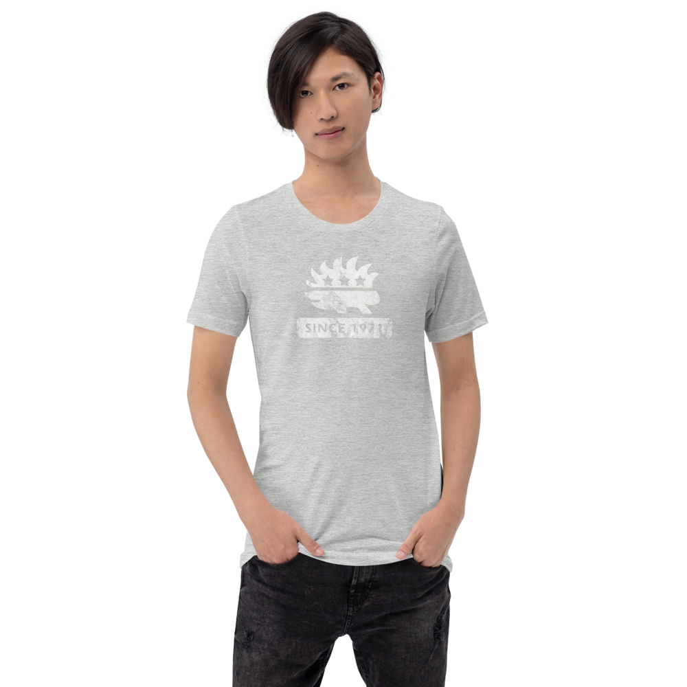 Libertarian Porcupine (Since 1971) Short-Sleeve Unisex  Heathered T-Shirt