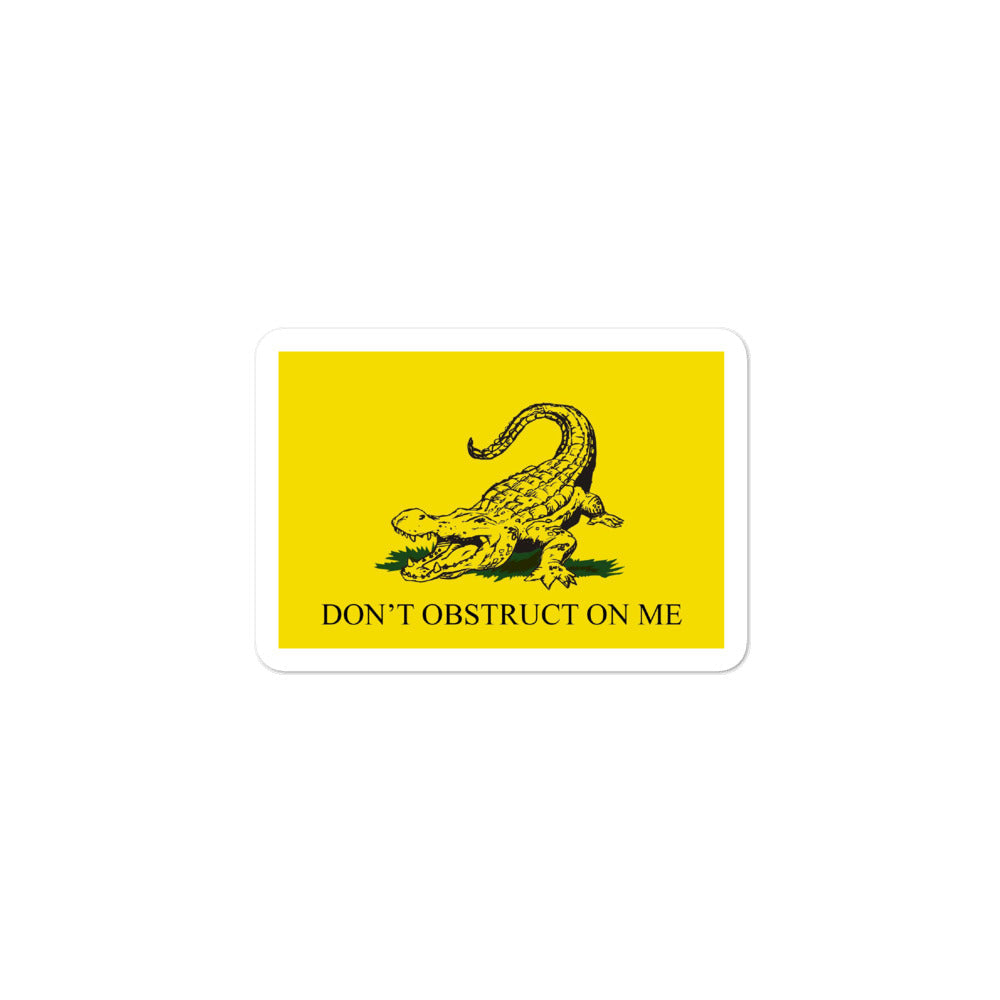 Don't Obstruct on Me Alabama delegation stickers