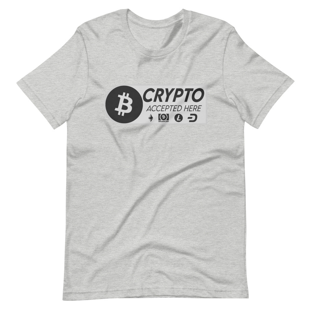 Crypto Accepted Here Short-Sleeve Unisex T-Shirt