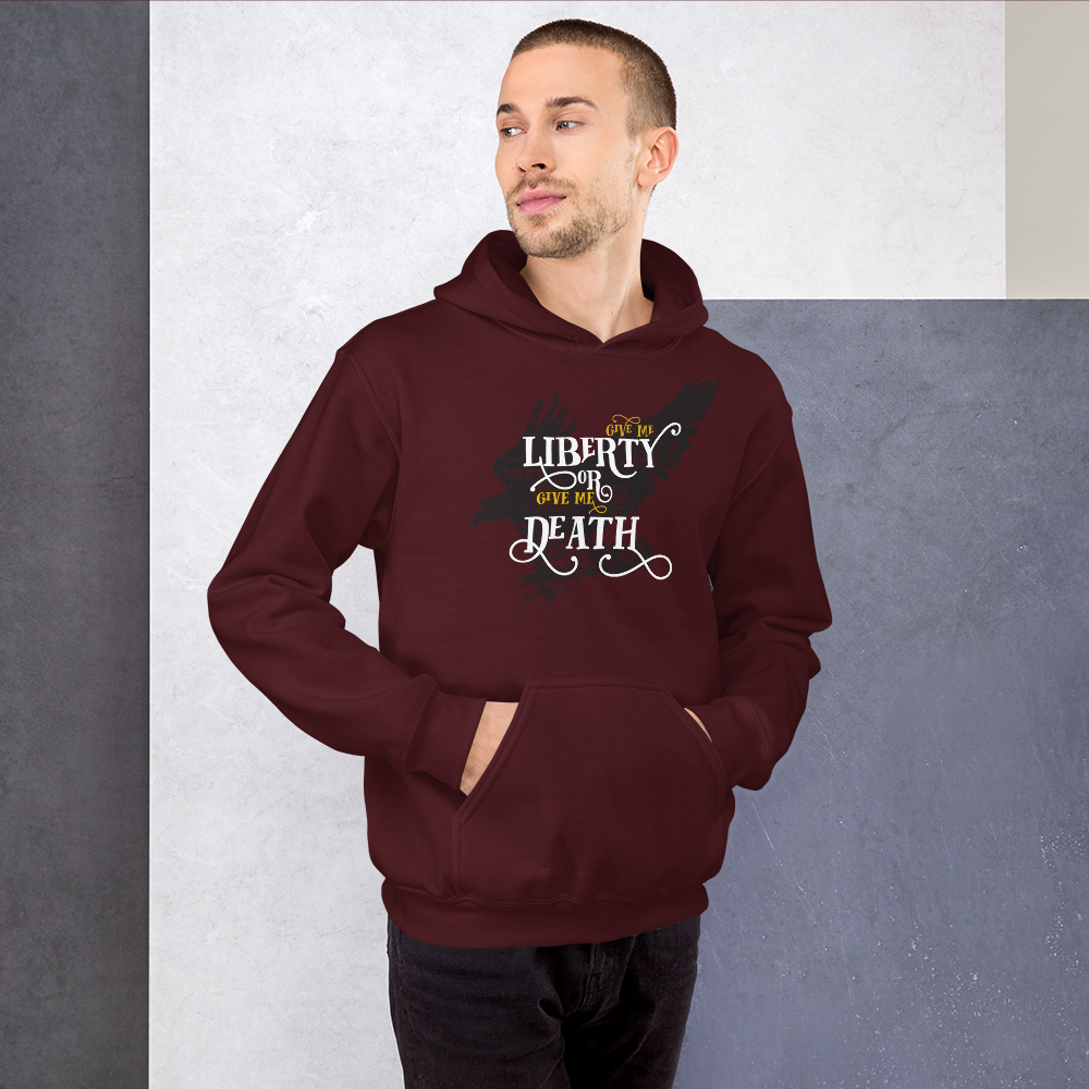 Proud Libertarian Give me Liberty or Give me Death Unisex Hoodie