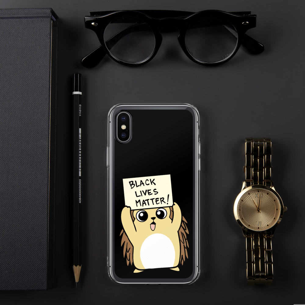 Black Lives Matter Porcupine Cartoon iPhone Case