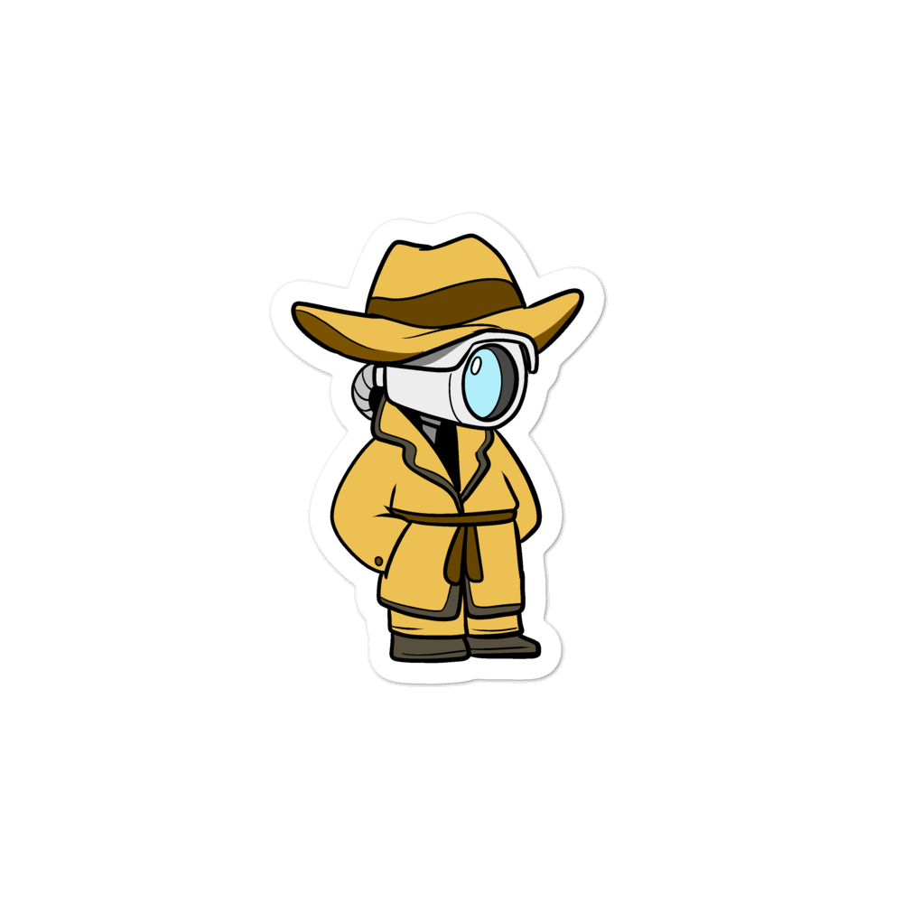 Don't Spy on Me Cartoon - Bubble-free stickers
