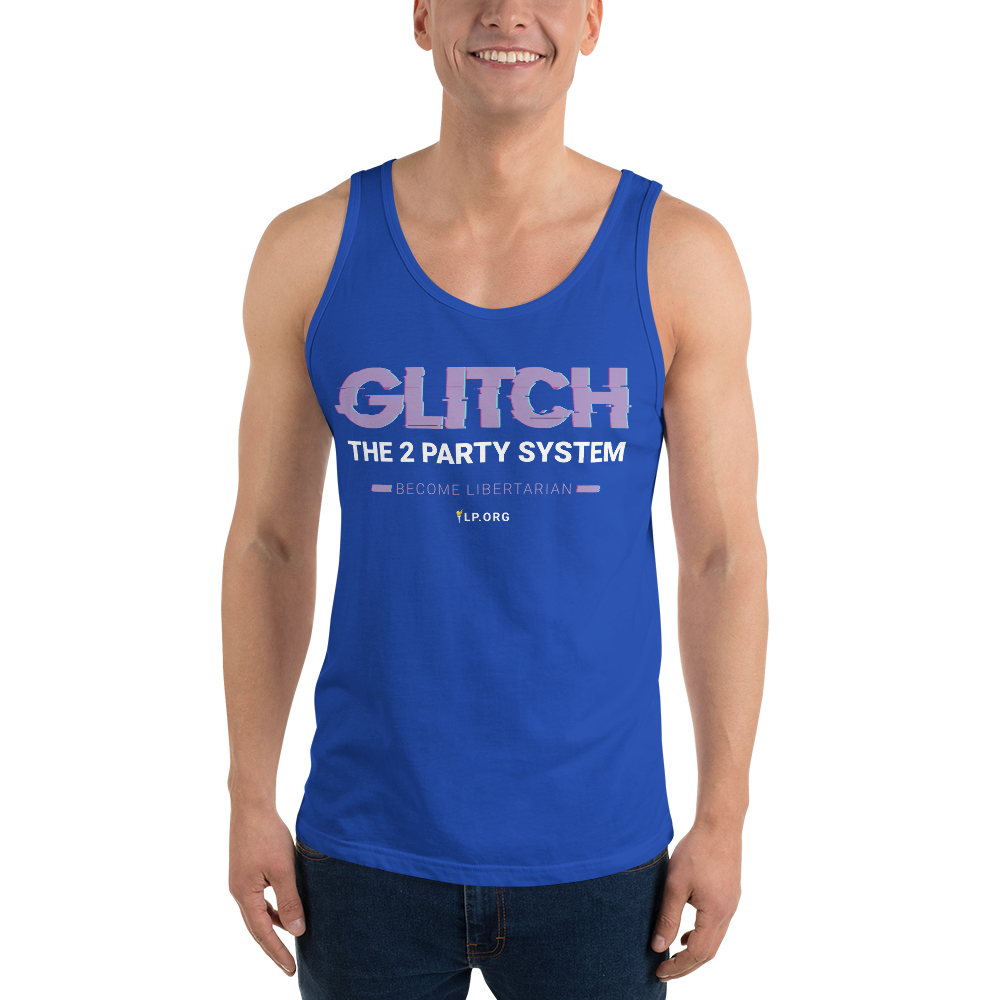 Glitch the Two Party System - Unisex Tank Top