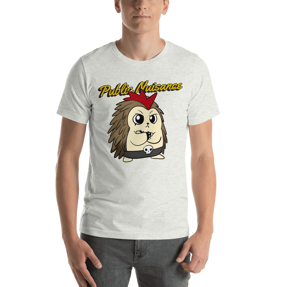 Public Nuisance Angry Libertarian Cartoon Porcupine T-Shirt