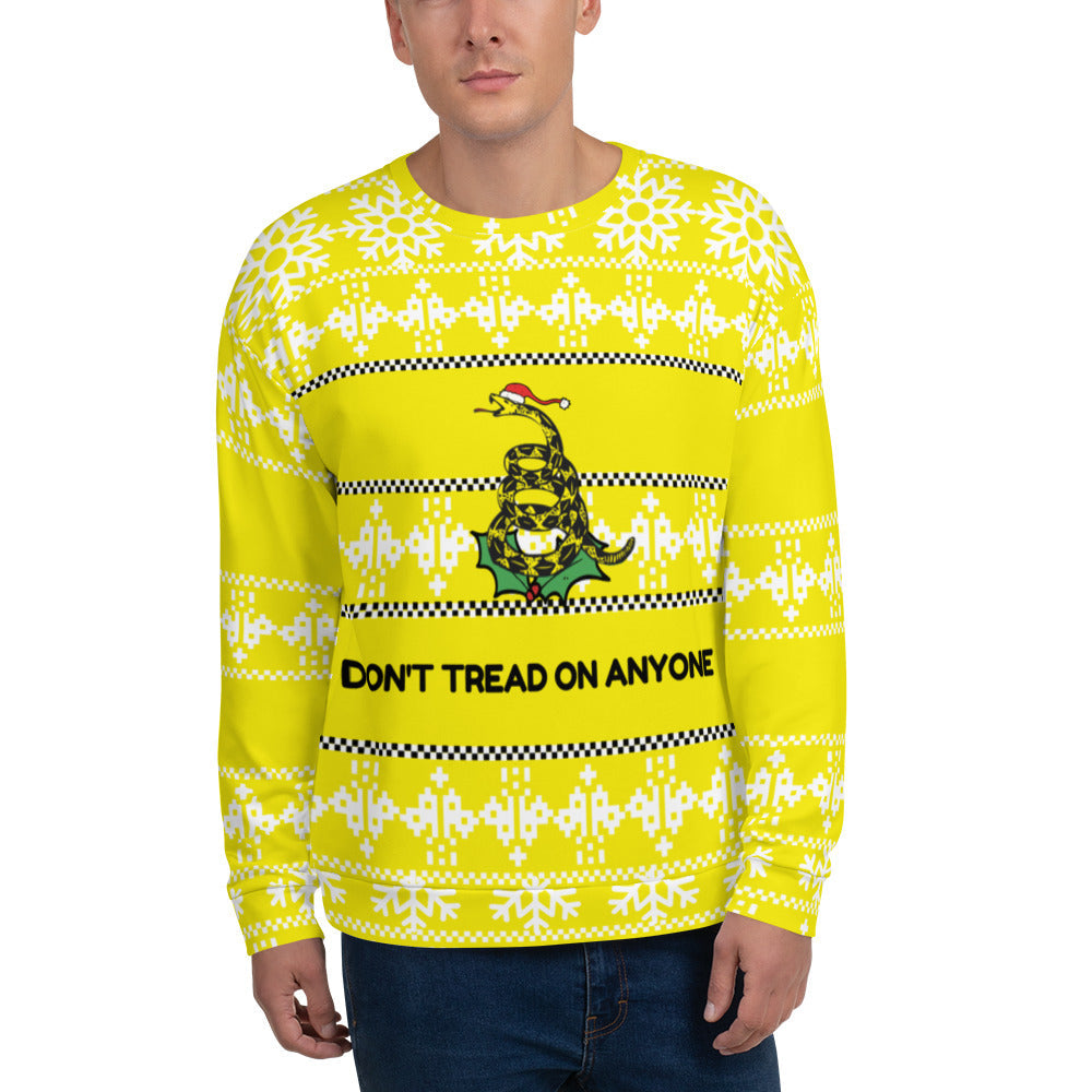 Don't Tread on me "Ugly Christmas Sweater" Unisex Sweatshirt