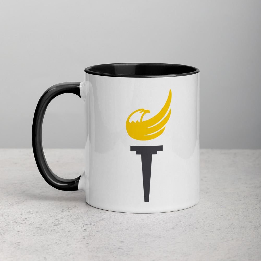 Libertarian Party Torch Mug with Color Inside