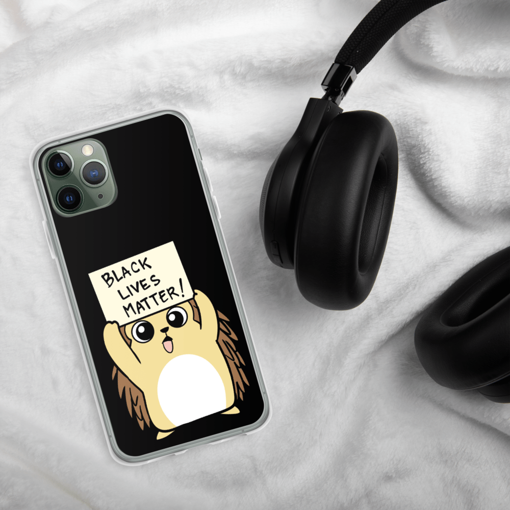 Black Lives Matter Porcupine Cartoon iPhone Case