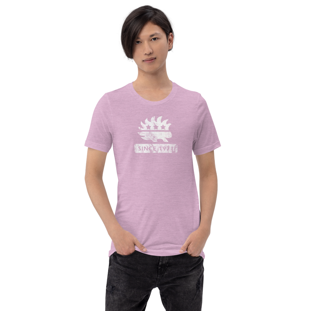 Libertarian Porcupine (Since 1971) Short-Sleeve Unisex  Heathered T-Shirt