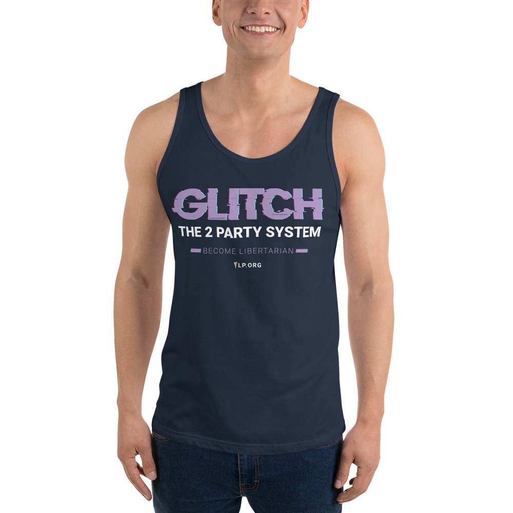 Glitch the Two Party System - Unisex Tank Top