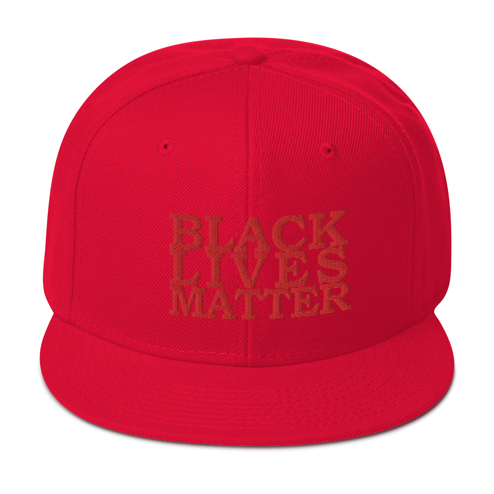 Black Lives Matter Low Contrast Snapback Hat