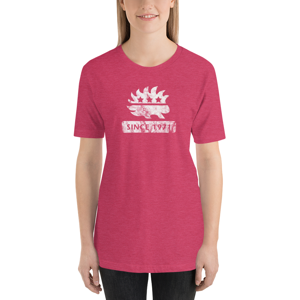 Libertarian Porcupine (Since 1971) Short-Sleeve Unisex  Heathered T-Shirt