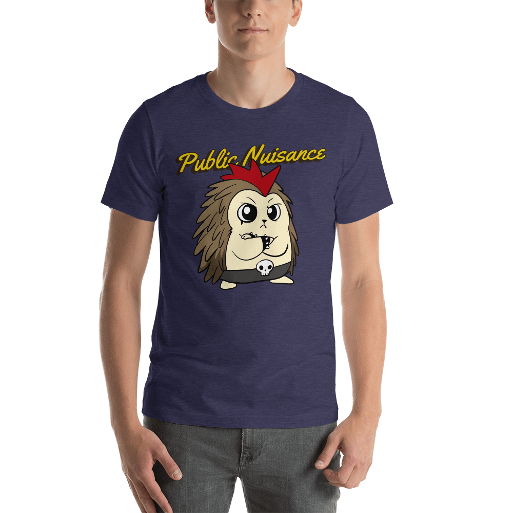 Public Nuisance Angry Libertarian Cartoon Porcupine T-Shirt