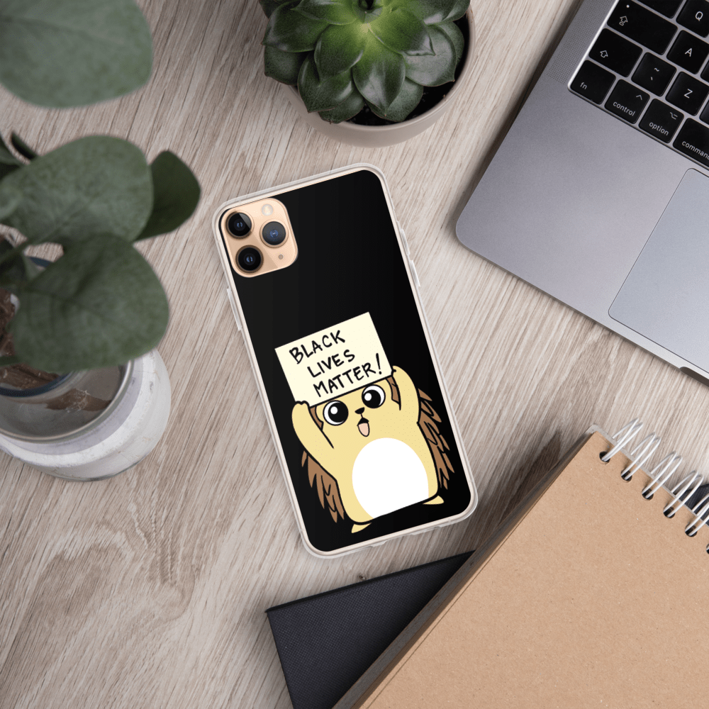 Black Lives Matter Porcupine Cartoon iPhone Case