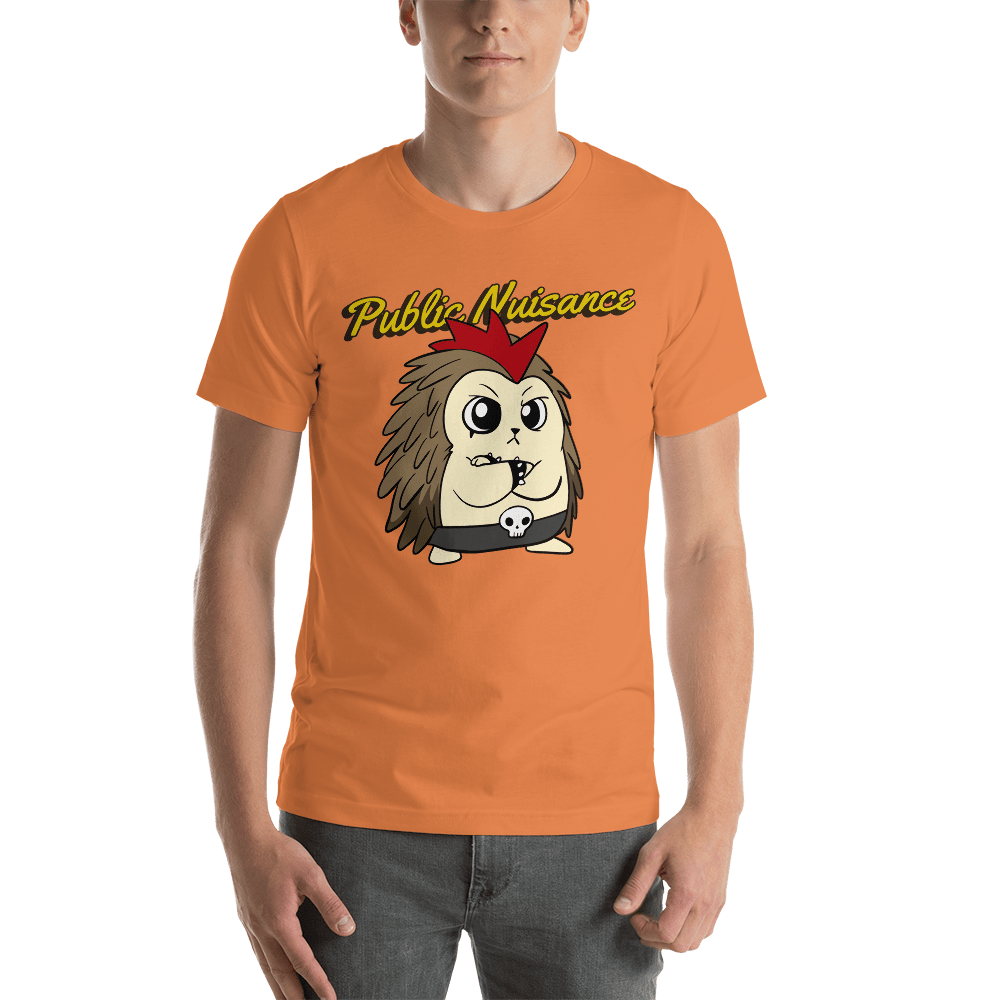 Public Nuisance Angry Libertarian Cartoon Porcupine T-Shirt