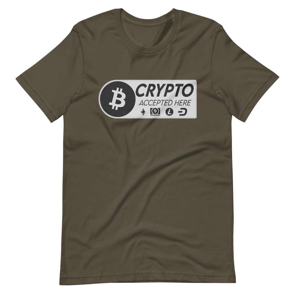 Crypto Accepted Here Short-Sleeve Unisex T-Shirt