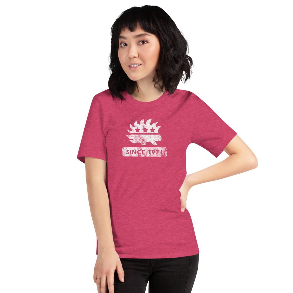 Libertarian Porcupine (Since 1971) Short-Sleeve Unisex  Heathered T-Shirt