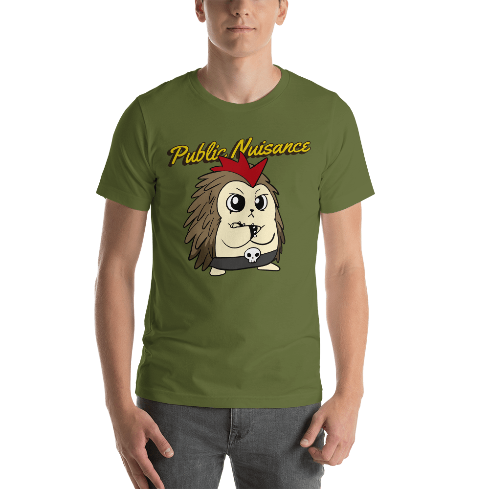 Public Nuisance Angry Libertarian Cartoon Porcupine T-Shirt