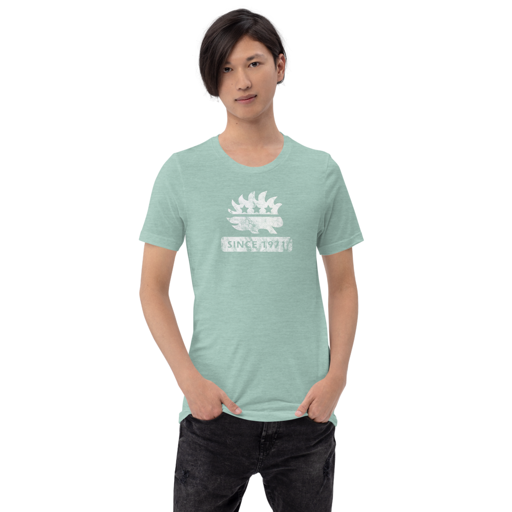 Libertarian Porcupine (Since 1971) Short-Sleeve Unisex  Heathered T-Shirt