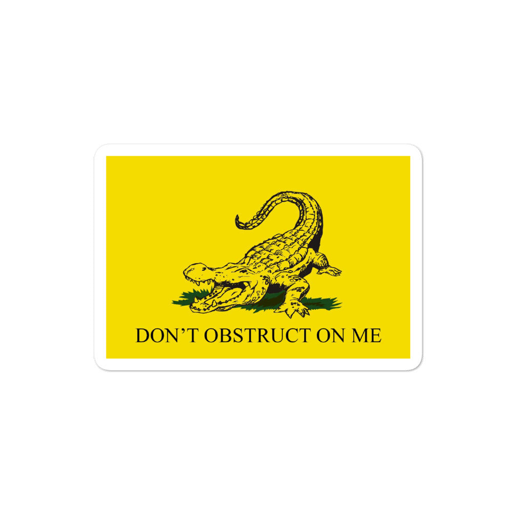 Don't Obstruct on Me Alabama delegation stickers