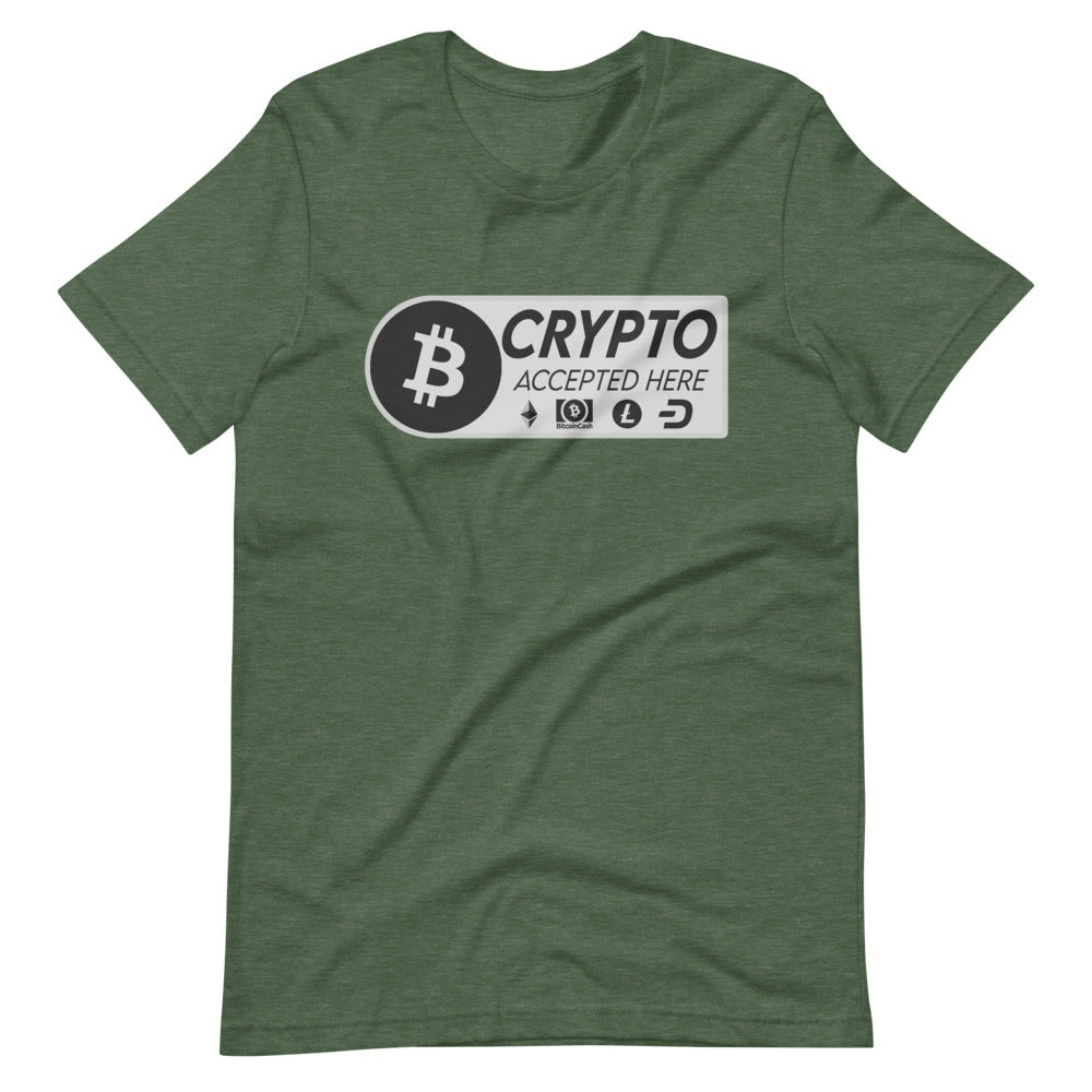 Crypto Accepted Here Short-Sleeve Unisex T-Shirt