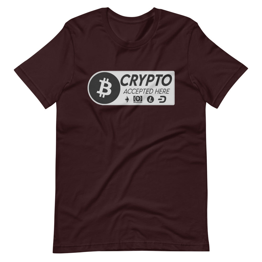 Crypto Accepted Here Short-Sleeve Unisex T-Shirt
