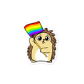 LGBTQ Porcupine Cartoon - Bubble-free stickers