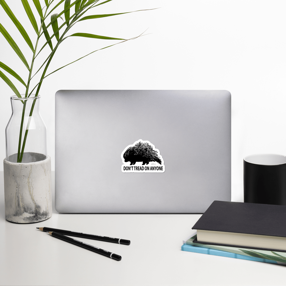 Don't Tread on Anyone Porcupine Bubble-free stickers
