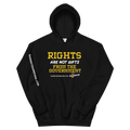Rights are not Gifts - Rainwater for Indiana Hoodie