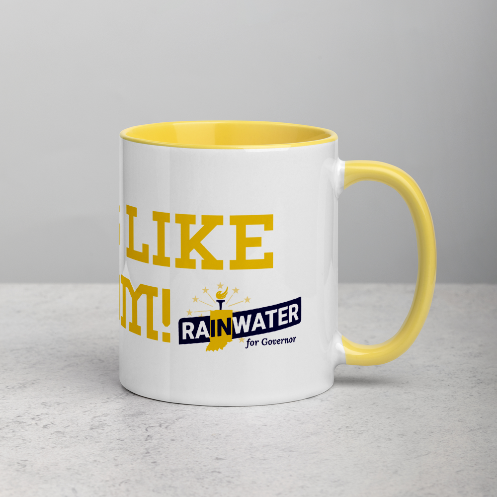 Rainwater for Indiana - "Tastes Like Freedom" Mug with Color Inside