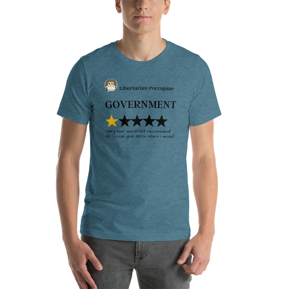 Government Very Bad Would Not Recommend Short-Sleeve Unisex T-Shirt