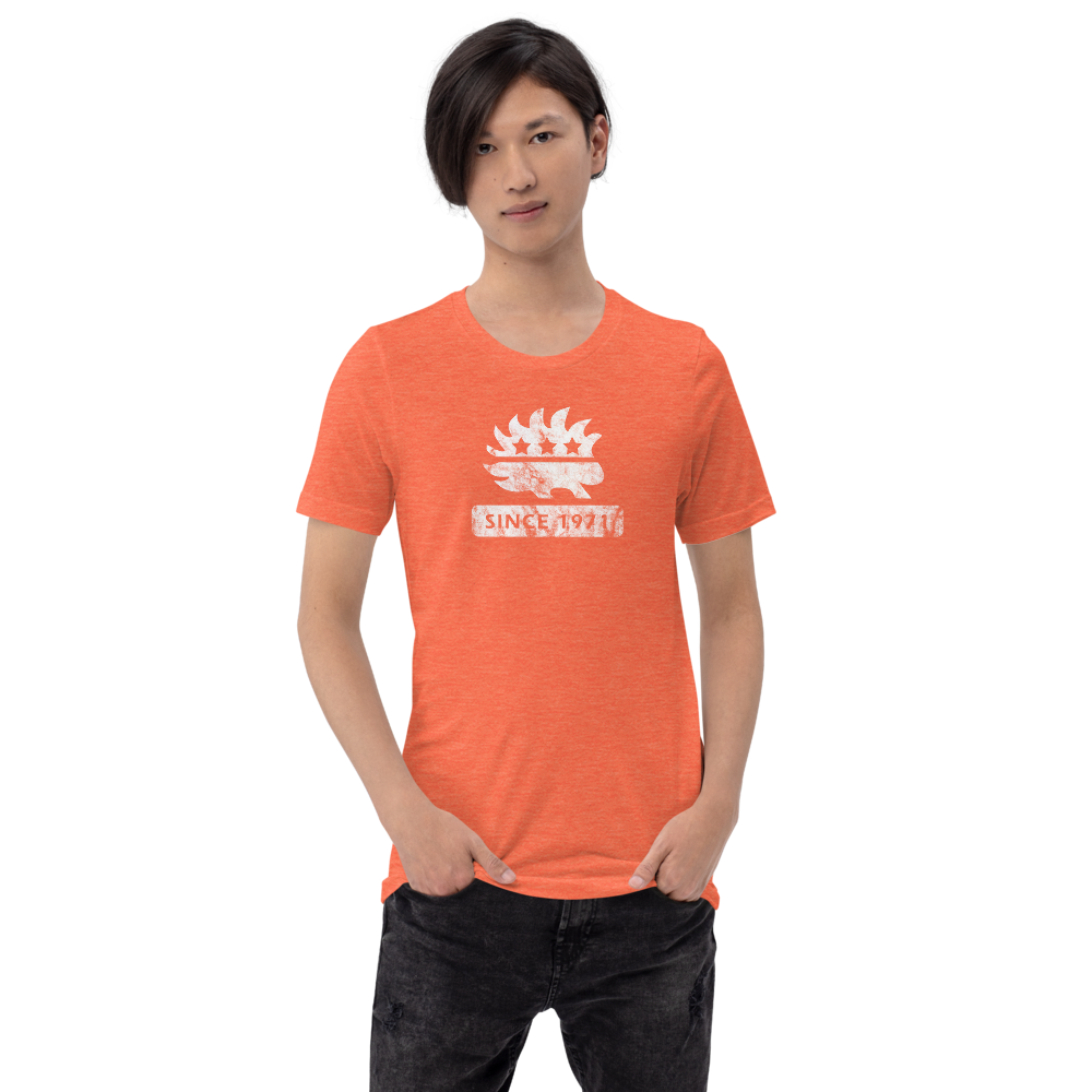 Libertarian Porcupine (Since 1971) Short-Sleeve Unisex  Heathered T-Shirt