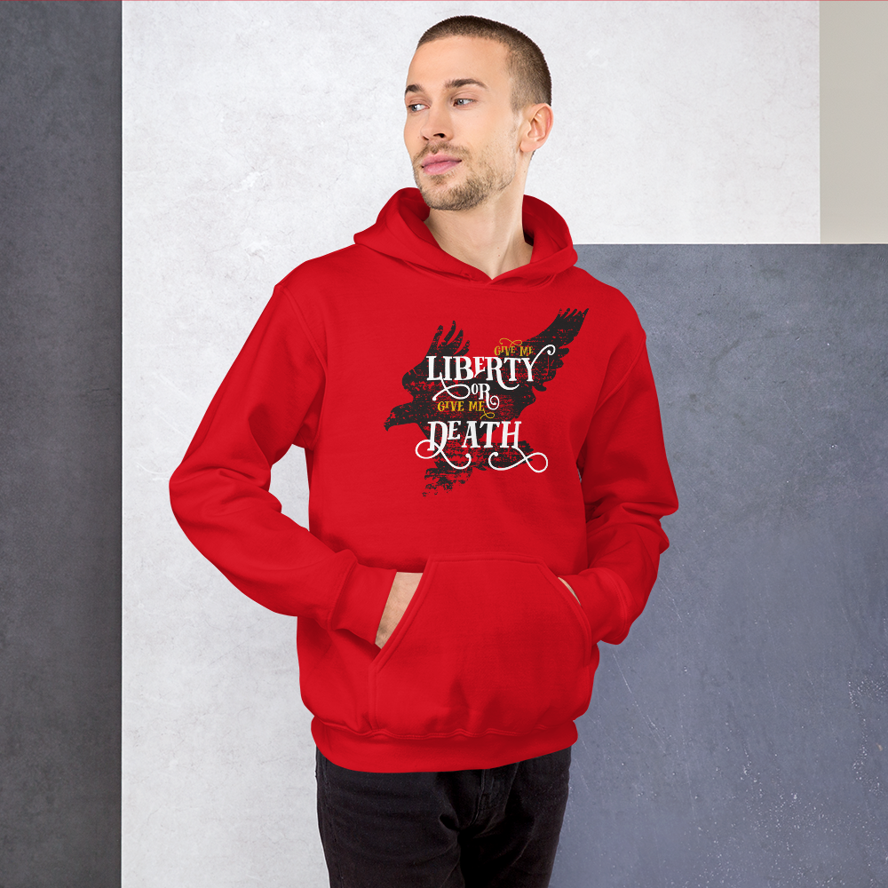 Proud Libertarian Give me Liberty or Give me Death Unisex Hoodie