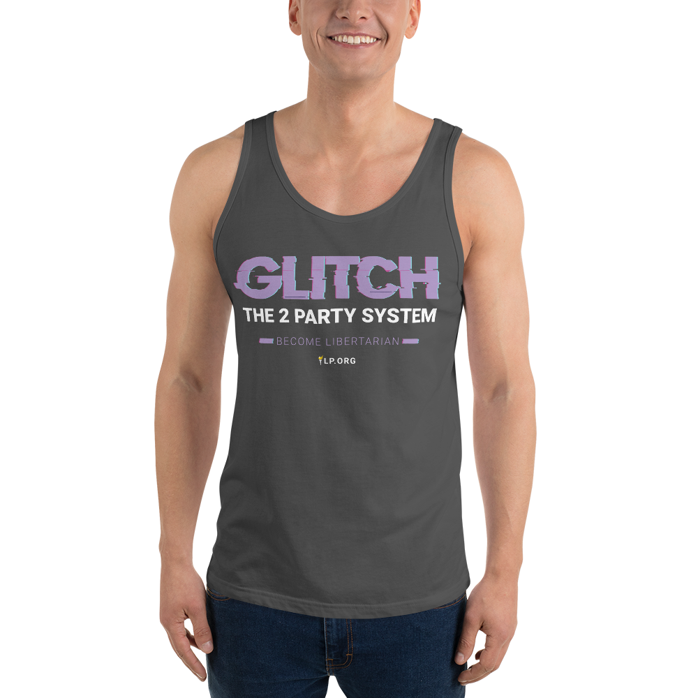 Glitch the Two Party System - Unisex Tank Top