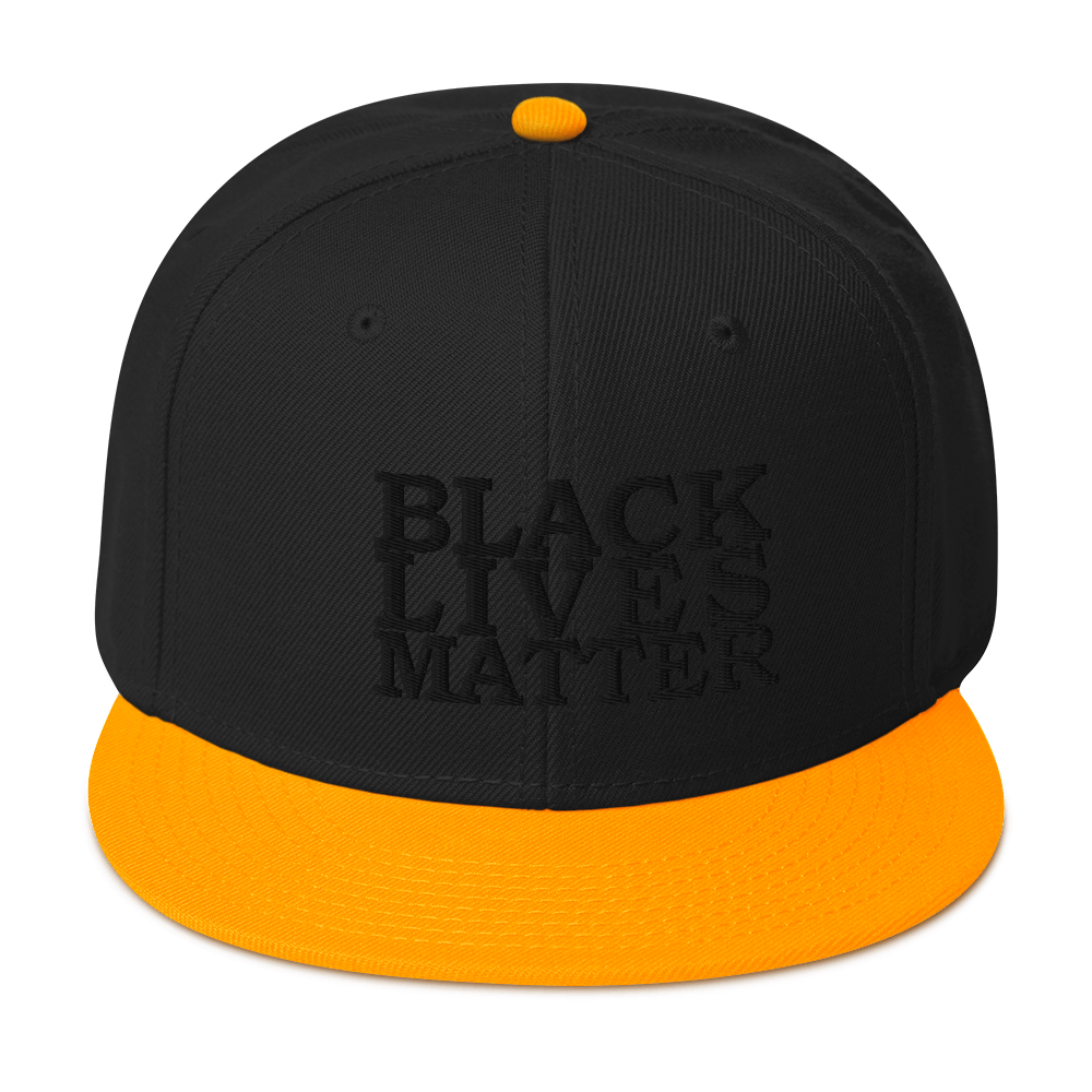 Black Lives Matter Low Contrast Snapback Hat