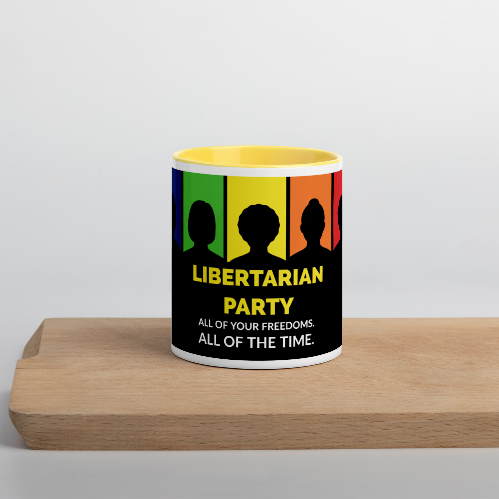 Libertarian Party -  All of your Freedoms All of the Time Mug with Color Inside