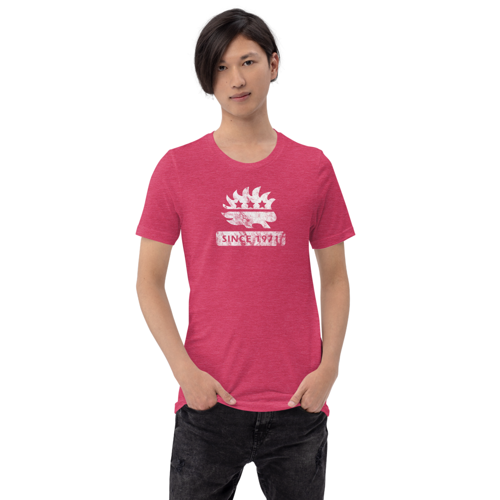 Libertarian Porcupine (Since 1971) Short-Sleeve Unisex  Heathered T-Shirt