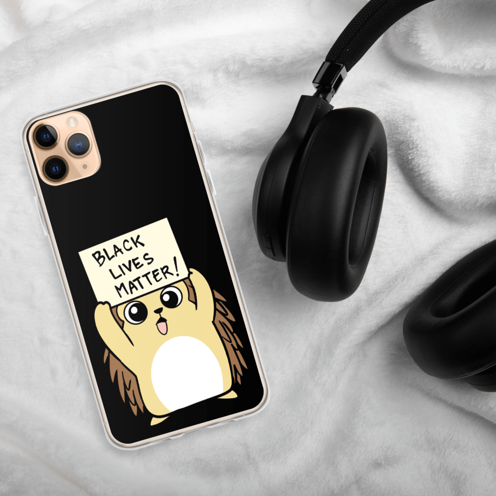 Black Lives Matter Porcupine Cartoon iPhone Case