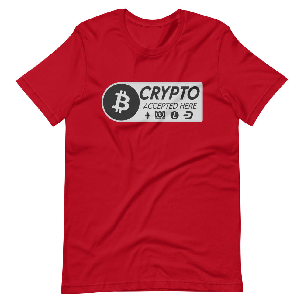 Crypto Accepted Here Short-Sleeve Unisex T-Shirt