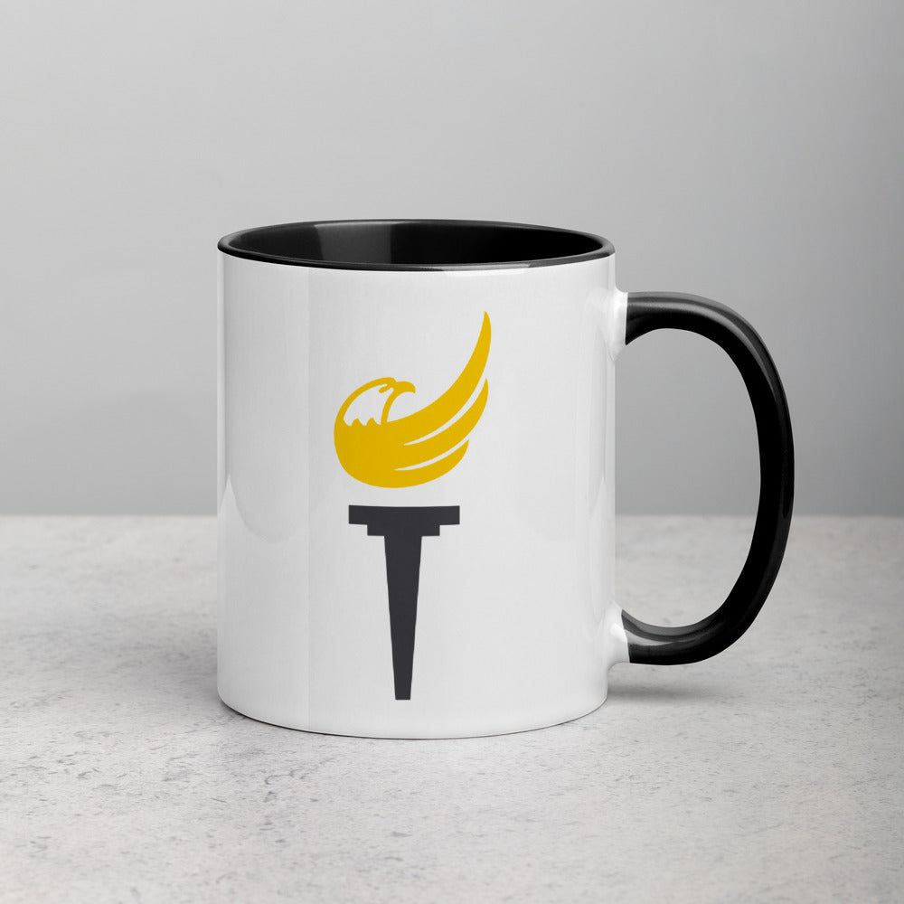 Libertarian Party Torch Mug with Color Inside