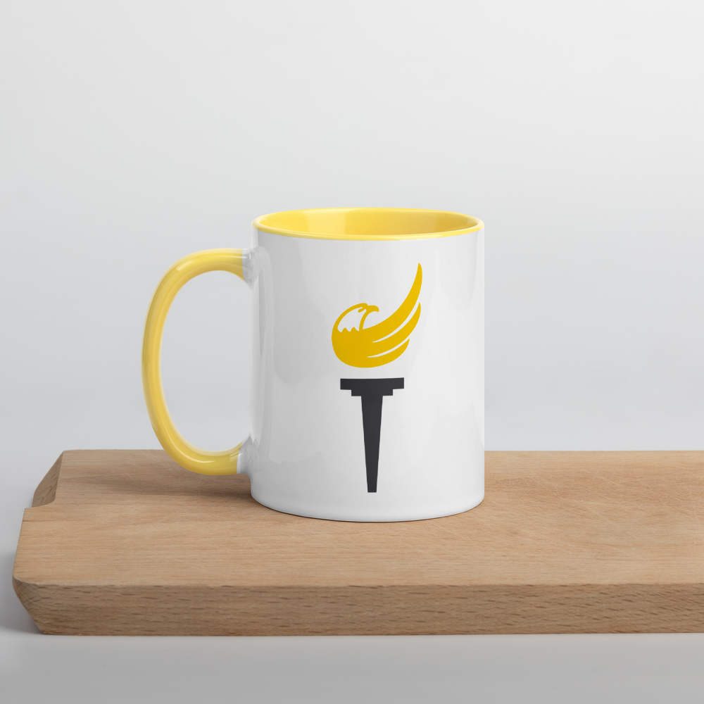 Libertarian Party Torch Mug with Color Inside