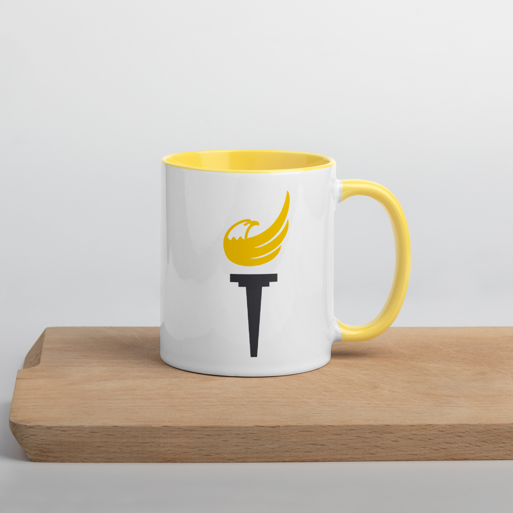 Libertarian Party Torch Mug with Color Inside