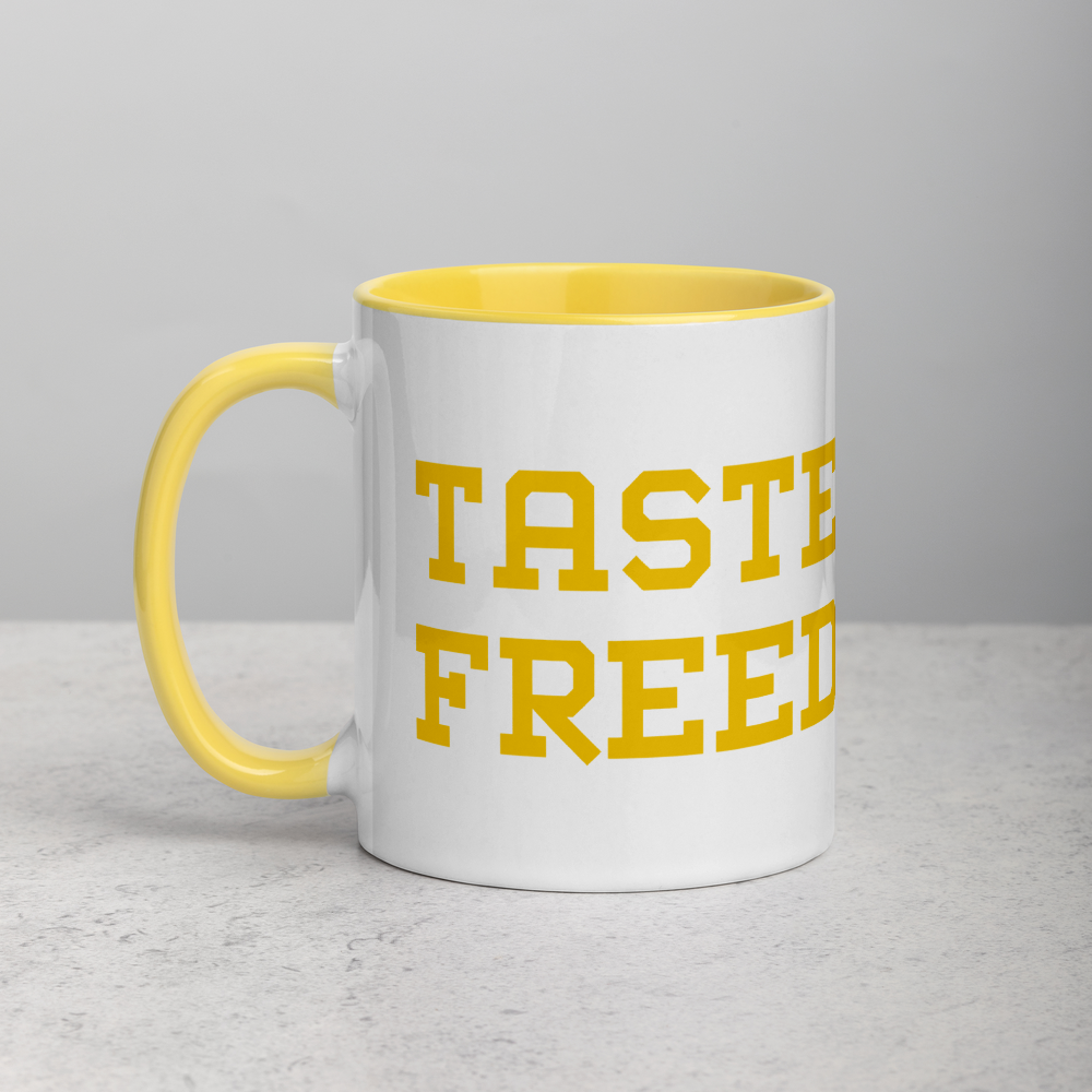 Rainwater for Indiana - "Tastes Like Freedom" Mug with Color Inside