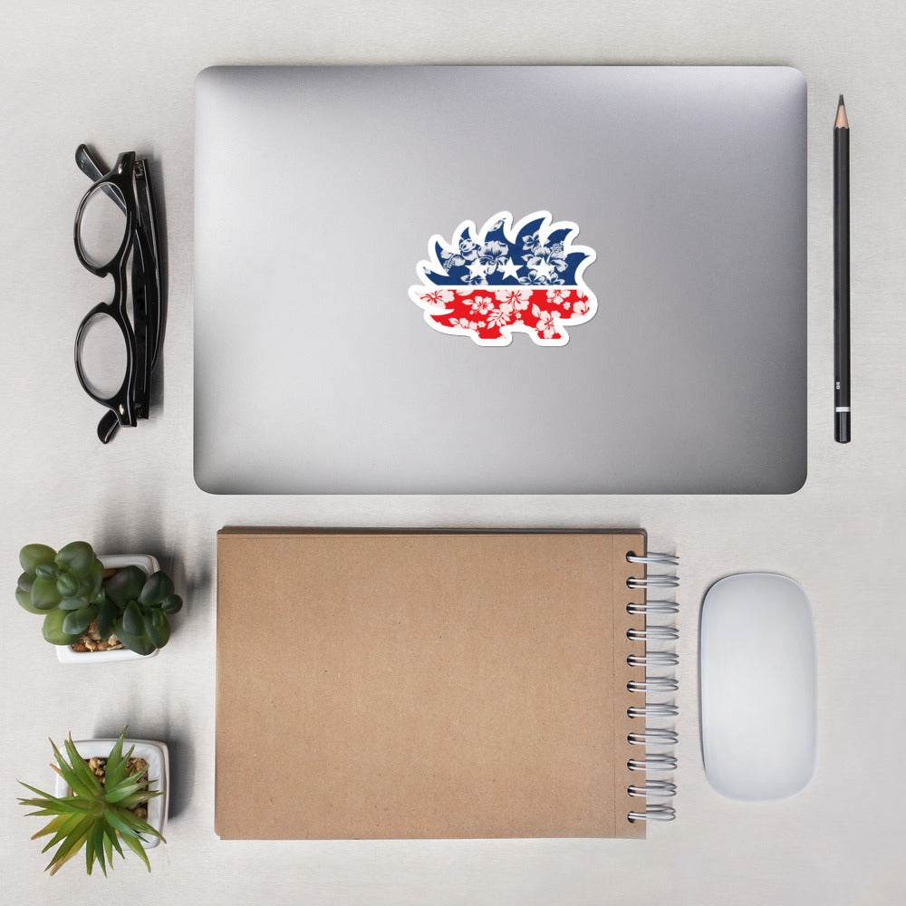 Hawaiian Porcupine Bubble-free stickers