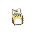 Black Lives Matter Porcupine Cartoon - Bubble-free stickers